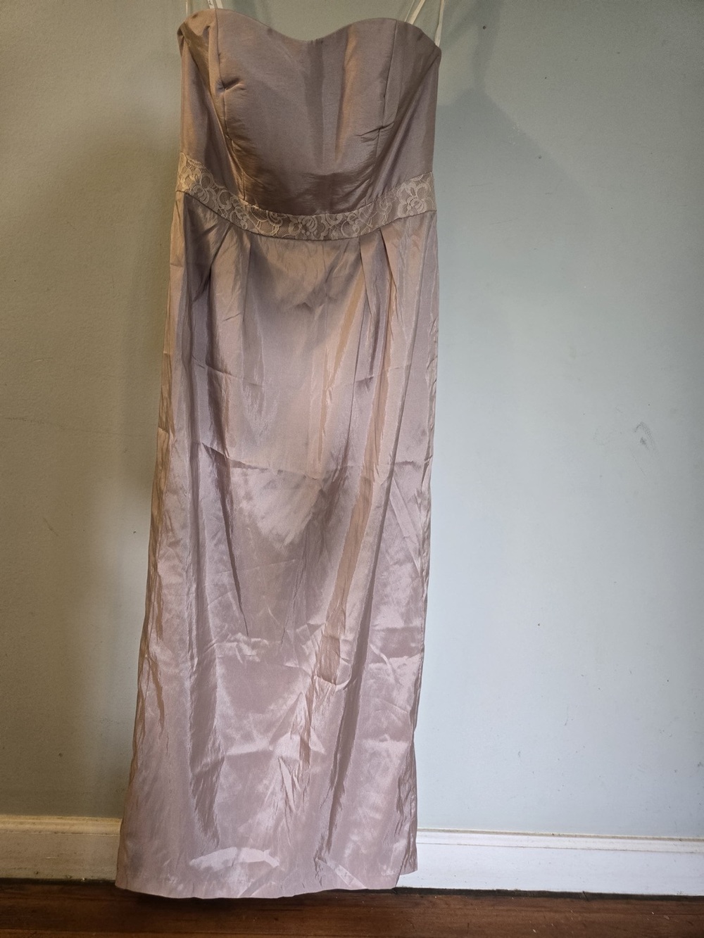 Strapless Evening Gown in Blush Pink